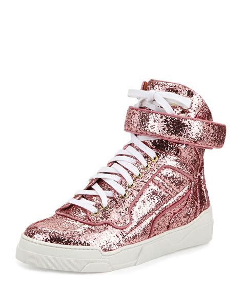 givenchy sparkle sneakers|Givenchy high top sneakers.